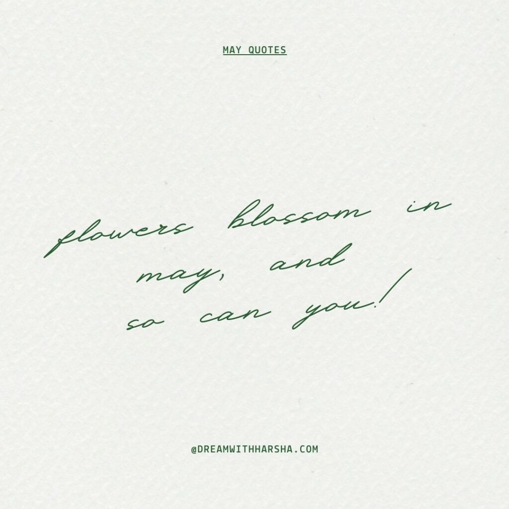 May Quotes to Welcome the Month